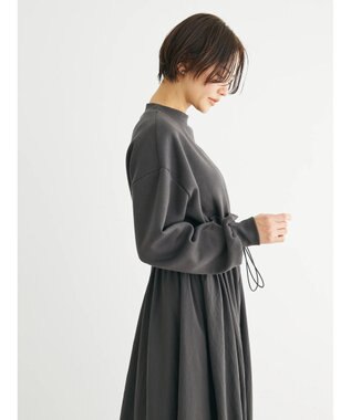 Green Parks ・ＳＵＧＡＲ　ＳＰＯＯＮ　ドロストドッキングワンピ Charcoal Gray