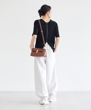 earth music&ecology 前後2WAYポロニット Black
