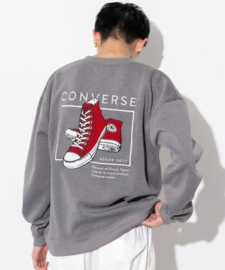 WEGO 【ユニセックス着用ITEM】CONVERSEバックサガラプルオーバー スミクロ