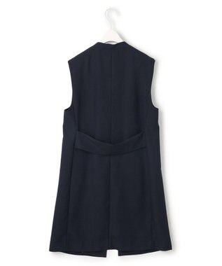 ICB L 【UVケア・接触冷感・速乾・防シワ・洗える】 FluidBackSatin ジレ ネイビー系