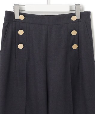 23区 L ウーステッドウールツイル マリン パンツ グレー系