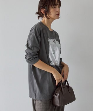 AMERICAN HOLIC SILVER BOX ロングTシャツ/チュニック Charcoal Gray