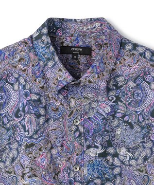 JOSEPH HOMME 【新柄】エスニカルプリント　半袖レギュラーカラーシャツ ライラック系5