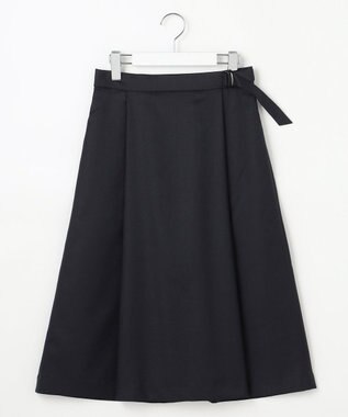 J.PRESS LADIES S OXIJEWEL ストレッチ スカート ネイビー系