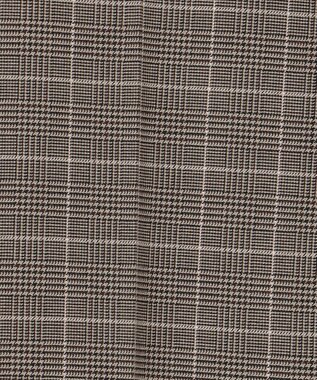 組曲 S 2WAYウォームストレッチ ストレートチェックパンツ ベージュ系3