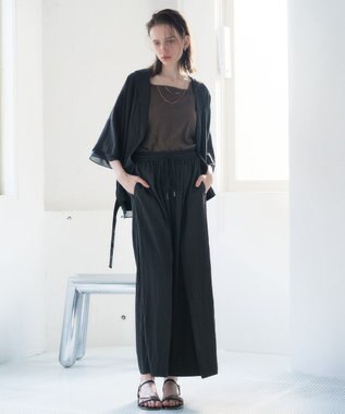YECCA VECCA 【UVカット/遮熱/接触冷感】COOL袖シアージャケット Charcoal Gray