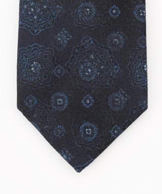 JOSEPH HOMME 【日本製】オーナメントジャガード　ネクタイ ネイビー系7