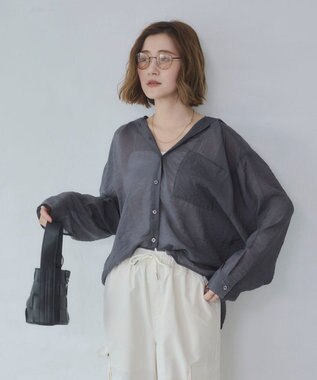 WEGO 【2026年春夏新作】シアーフードシャツ