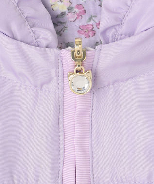 ANY KIDS フード取り外し リバーシブル ブルゾン ラベンダー
