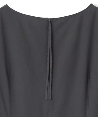 UNFILO L 【mi-molletコラボ】FINE MOVE Iラインワンピース チャコール