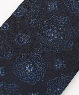 JOSEPH HOMME 【日本製】オーナメントジャガード　ネクタイ ネイビー系7