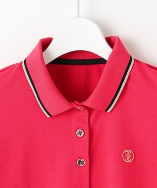 23区GOLF 【WOMEN】シンプルカノコポロシャツ オールドローズ系