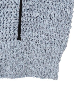 earth music&ecology 配色ラインＭＩＸニットベスト Blue