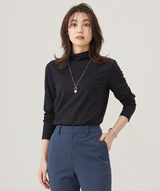 J.PRESS LADIES タートルジャージー カットソー ブラック系