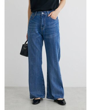 Green Parks ・ＳＵＧＡＲ　ＳＰＯＯＮ　カラーデニムフレアパンツ Indigo