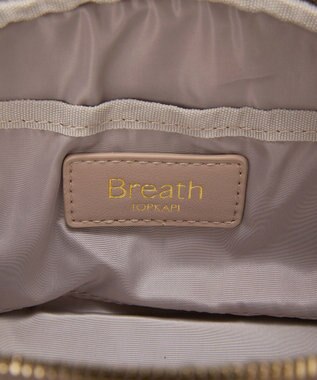 TOPKAPI 【Breath TOPKAPI】【TOPKAPI × 藤本美貴さんコラボ】スコッチグレイン ラウンドポーチ/撥水 ミルクティ