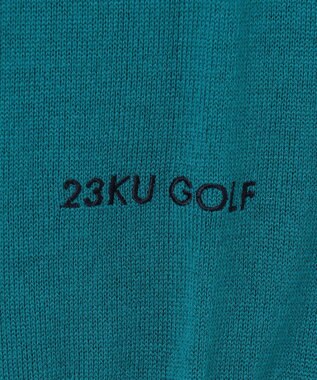 23区GOLF 【MEN】【洗える】ウールアクリル ランバス柄ニット ピーコックグリーン系