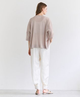 BEIGE， YOOPER / ドライタッチ シアーニット Flax