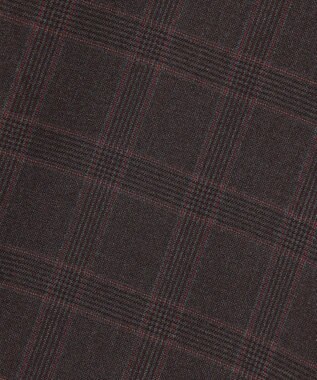 J.PRESS LADIES L アルガンシルク チェック クロップド パンツ チャコールチェック系