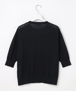 J.PRESS LADIES Vis/Peスパーク クルーネック カーディガン ネイビー系