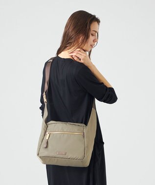 LA BAGAGERIE メタルバックル　ボックスショルダー　Sサイズ グレージュ