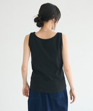 CRAFT STANDARD BOUTIQUE 【抗菌防臭】テレコタンクトップ Black