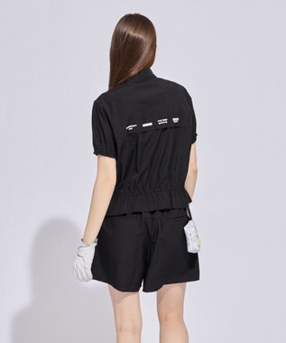 PW CIRCULUS 【WOMEN】ギャザリングシャツ ゴルフウェア レディース ブラック系