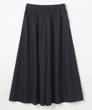 ANY 【ウエストゴム/接触冷感/UVケア】清涼リネンスカーチョ ブラック