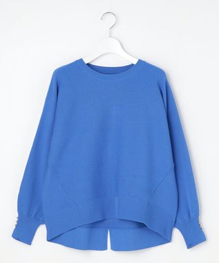 ANY SIS L 【花粉対策】ドルマン ニット ブルー