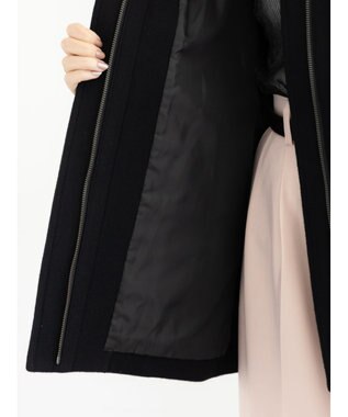 Te chichi ウールメルトンスタンドショートコート ブラック