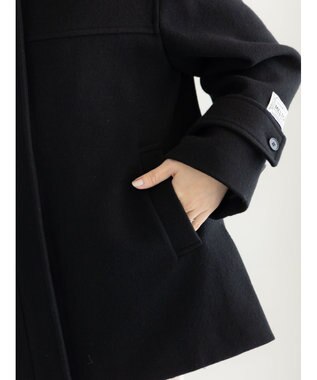 Te chichi ウールメルトンスタンドショートコート ブラック