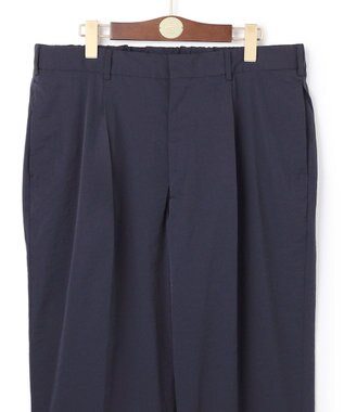 J.PRESS MEN 【J.PRESS ORIGINALS】【UNISEX】High Power Stretch Mechanical 1Tuck Slacks / New Wide Piped Stem ネイビー系