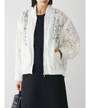 Green Parks ２ＷＡＹ　レースブルゾン Off White