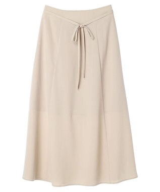 earth music&ecology リボンフレアスカート Beige