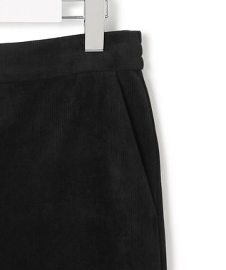 ICB L 【洗える】 ラッセルライトピケ ストレートパンツ ブラック系