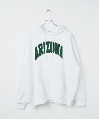 WEGO ヘビーウエイトサガラカレッジプルパーカー ホワイト