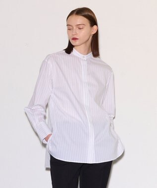 JOSEPH ポプリンシャツ×ニットベスト Black