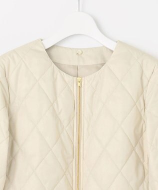 J.PRESS LADIES 【洗える】スパンライクナイロンタッサー ステンカラー コート ライトベージュ系