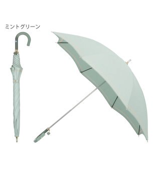 MOONBAT 【フルラ （FURLA）】晴雨兼用日傘　ジッパー刺繍 ミントグリーン