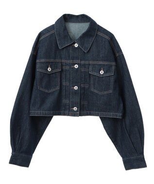 earth music&ecology ショートデニムジャケット Indigo