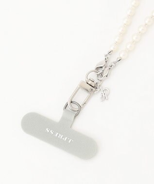 J.PRESS LADIES 【WEB限定・2way】パール スマホ ストラップ ホワイト系