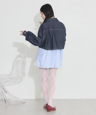 earth music&ecology ショートデニムジャケット Indigo