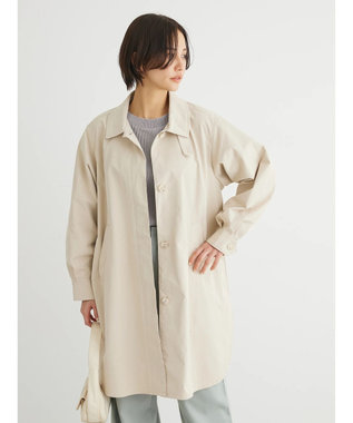 Green Parks 撥水加工　ケア楽ステンカラーミドル丈コート Light Beige