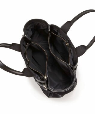 TOPKAPI 【Breath TOPKAPI】RIPPLE リプル ナイロン コンビ ベルト デザイン トートバッグ ブラック