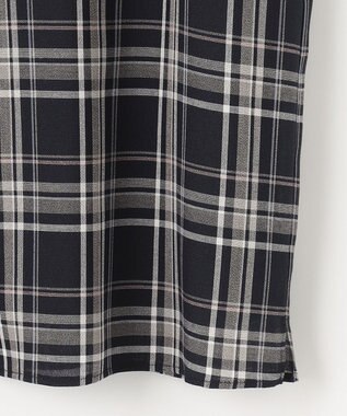 J.PRESS LADIES シアーストライプチェック カットソー ネイビー系3