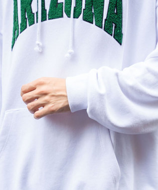 WEGO ヘビーウエイトサガラカレッジプルパーカー ホワイト