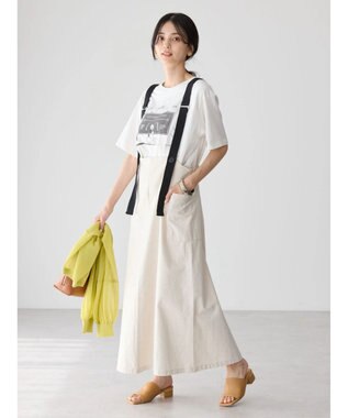 AMERICAN HOLIC Ｗポケットサス付きスカート Ivory