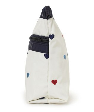 LeSportsac COSMETIC CLUTCH/トリコロールハートエンブロイダリー トリコロールハートエンブロイダリー