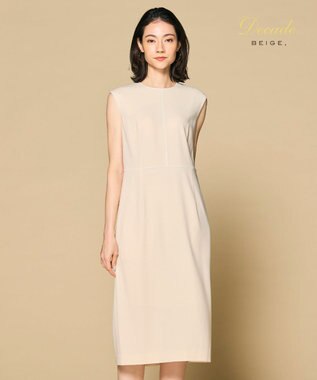 BEIGE， CINDY / クルーネックドレス