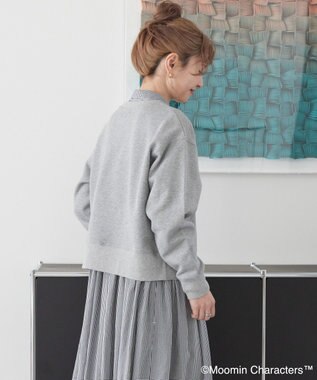 AMERICAN HOLIC Moomin コミック柄プリント裏毛プルオーバー Light Gray Mixture